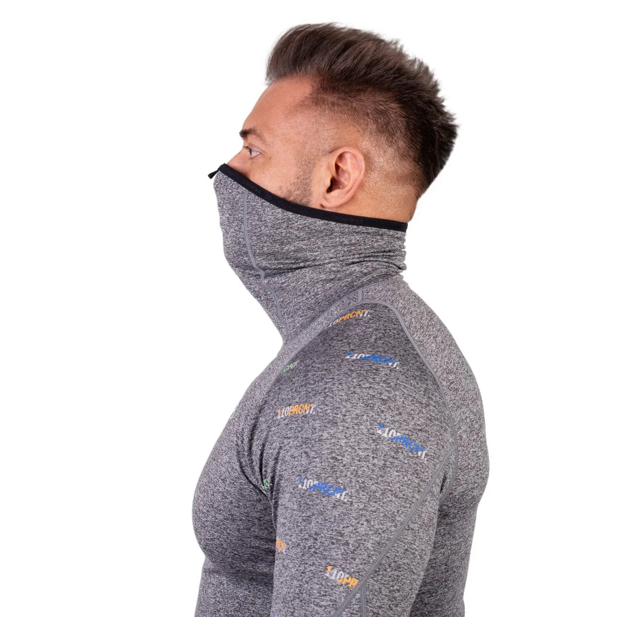 Protection Mock Mask T Shirt for Men - Image 13