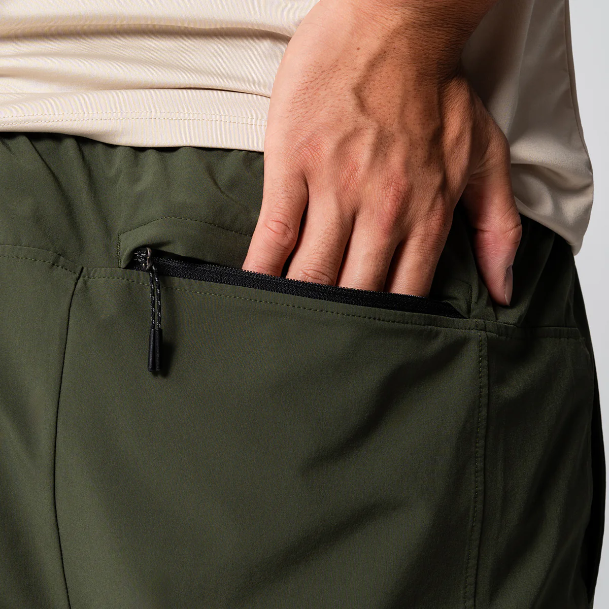 Fabric Blocking Functional Cargo Straight pants for Men - Image 17