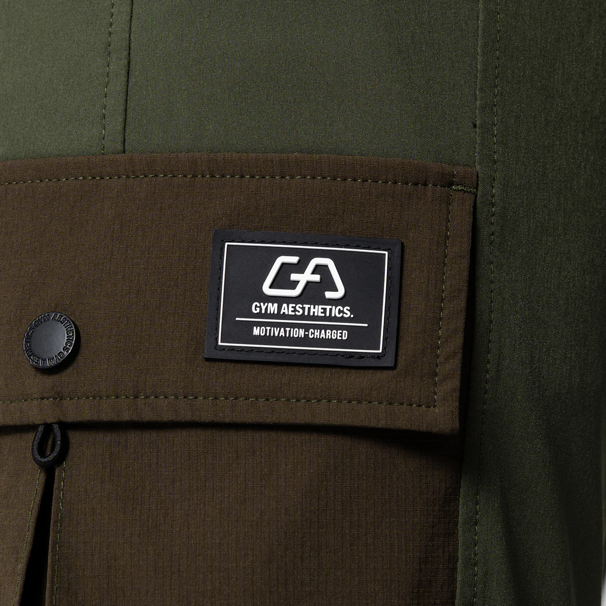 Fabric Blocking Functional Cargo Straight pants for Men - Image 9